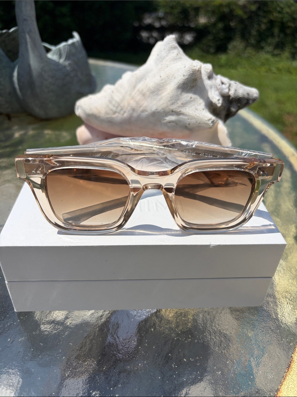 🆕 CHIMI 04 Core in Ecru Sunglasses Sweden Quiet Luxury Resort Retro Beach NIB